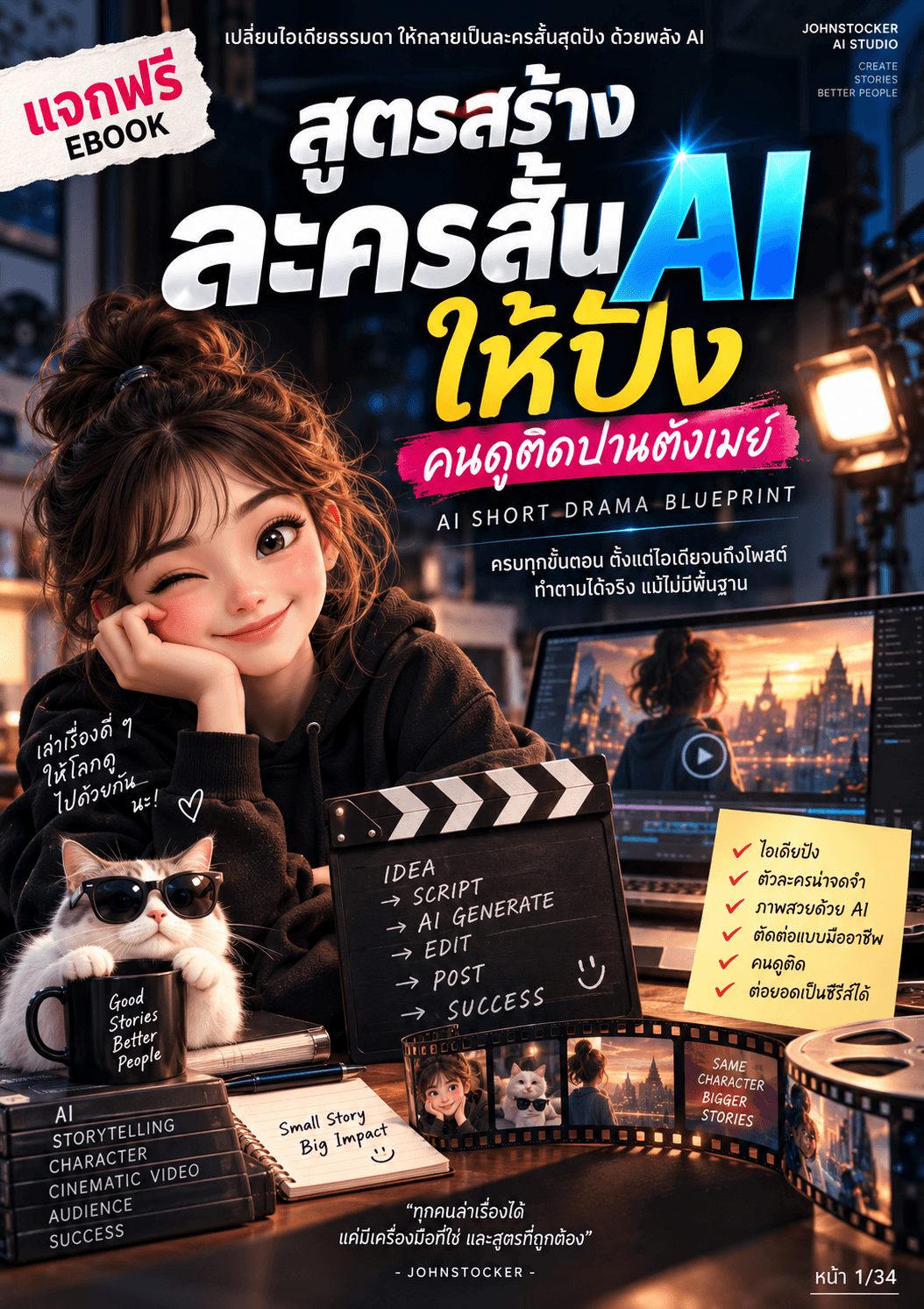 AI Short Drama Tip & Trick สูตรสร้างละครสั้น AI ให้คนดูติด